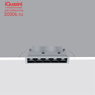 EK62 Laser Blade iGuzzini 5 - cell Recessed luminaire - LED Neutral white - Incorporated DALI dimmable power supply - Wide Flood optic