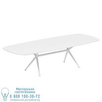 EXES СТОЛ 300X120CM АЛЮМИНИЕВЫЕ НОЖКИ БЕЛЫЙ - СТОЛЕШНИЦА СТОЛА КЕРАМИЧЕСКАЯ БЕЛАЯ Royal Botania