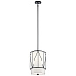 Birkleigh 18.25" 1 Light Pendant with Satin Etched Glass Black подвесной светильник 52073BK Kichler — фото 1