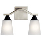 Skagos 2 Light Vanity Light Brushed Nickel настенный светильник 55028NI Kichler — фото 1