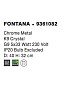 9361082 FONTANA Novaluce светильник LED G9 5x5Вт 230В IP20