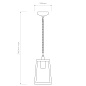 1306003 Calvi Pendant 215 Astro lighting подвесной светильник текстурированный чёрный — фото 3