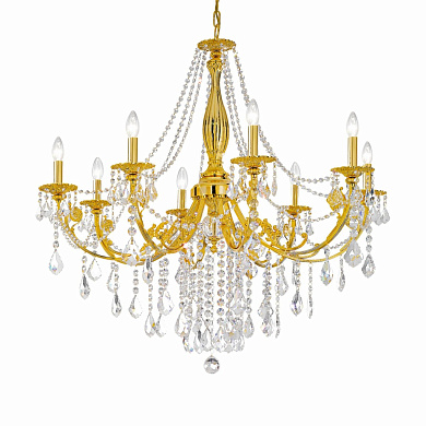 Kolarz PISANI CRYSTAL 1301.88.3.SpT люстра золото 24 карата ø101cm высота 100cm мин. высота 120cm макс. высота 180cm 8 ламп e14
