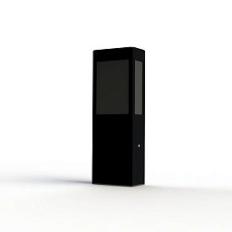 108005113 Roger Pradier Brick2 садовый боллард прямоугольной формы чёрного оттенка