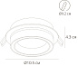 A4513PL-1WH Arte Lamp Atik точечный встраиваемый светильник GX53 1х15W — фото 1
