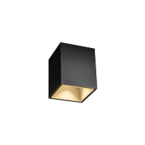 BOX mini 1.0 LED, черный матовый + шампань, 2700 K, 6.8 Вт