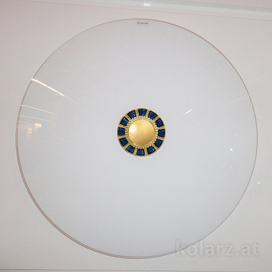 Kolarz Panarea 0388.U14.B потолочный светильник золото 24 карата синий ø54cm макс. высота 10cm 4 лампы e27
