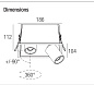 Регулируемый встраиваемый светильник Leda QX120 Flexalighting — фото 2