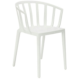 05806BI Kartell Venice стул с закругленной спинкой белого цвета