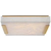 Covet Large Flush Mount антично-патинированная латунь с алебастром