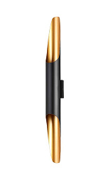 CLT 332W2-V2 BL-GO Crystal Lux Sonata настенное бра с золотыми торцами и черным корпусом для акцентной подсветки