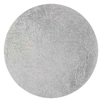 потолочный светильник с круглым серебристым плафоном