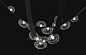 Светильник подвесной Crystal Lux BOSQUE SP7 L3000 BLACK/TRANSPARENT — фото 4