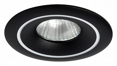 встраиваемый потолочный светильник бело-черный