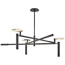 Melange Large Floating Disc Chandelier бронза с алебастром