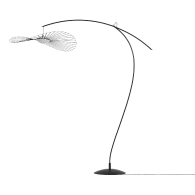 L0840903 VERTIGO Petite Friture Торшер с плафоном лепестковым черно-белый
