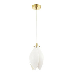 FLOWERS SP1 Crystal Lux Flowers подвесной светильник с каплевидным плафоном из белого матового стекла