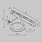 TRA034CVC-B Maytoni Accessories for tracks Exility Комплектующие для систем освещения с токоведущими элементами Черный — фото 5