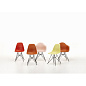 4055737199417 Eames Plastic Vitra Стул обеденный, лимонный/белый — фото 4