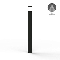 162326006 Roger Pradier Tetra уличный боллард антрацитового цвета прямоугольной формы