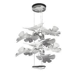 1628110APP Artemide Chlorophilia подвесной светильник с декоративными рассеивателями в форме прозрачных лепестков