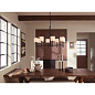 Ali 38.5" 8 Light Chandelier Black люстра 52502BK Kichler — фото 3