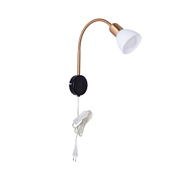 A3116AP-1BK Arte Lamp FALENA настенное бра с коническим плафоном и изогнутой стойкой