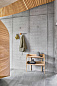 Hoop rack White pigmented oak Woud, вешалка для одежды — фото 1