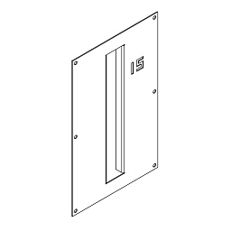 PLASTERKIT 145 Delta Light OPTIONS монтажная панель продолговатой формы для скрытого монтажа
