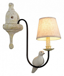 LOFT1029W-1 Loft It Birds настенное бра с текстильным абажуром на изогнутом держателе