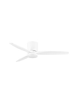 Sandy White Metal & Acrylic, White Wood Solid Blades 6 Speeds DC Motor 40 Watt <50 Db 220-240Volt LED 18 Watt 1170Lm IP20 3000-4000-6500K CCT by Remote Control Blades L: 52