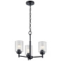 Winslow 3 Light Mini Chandelier Black люстра 44029BK Kichler — фото 2