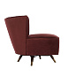 8131 Marion Chair Bordeaux Velvet Dark Walnut Arteriors мягкое сиденье