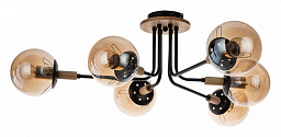 A2716PL-6BK Arte Lamp Oxford потолочная люстра с шестью плафонами медного оттенка