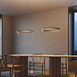 19922 4527 Lodes Tidal 60 SP LED подвесной светильник с круговым двунаправленным светом шампань; матовый чёрный — фото 2