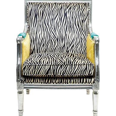 78128 клубное кресло Regency Зебра Kare Design