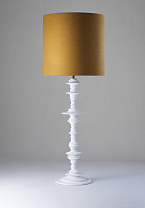 Plaster White shown with 16 Top Hat in Tumeric linen with Cream Card lining