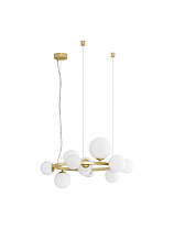 Opal Glass Matt Gold Metal LED G9 11x5 Watt 100-240Volt IP20 Bulb Excluded D: 65 H: 120 cm