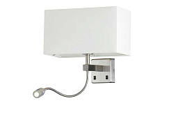 JEWEL AP2 WH Crystal Lux JEWEL настенный светильник с квадратным абажуром и дополнительным светодиодным модулем
