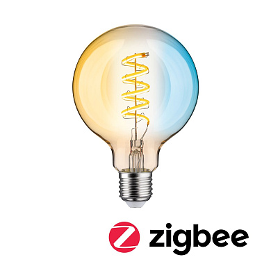 29159 Paulmann LED Globe 600 лм 7,5 Вт, регулируемый белый, регулируемый, золотой