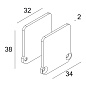 FTL35 TR - END CAP SET B черный Delta Light линейный светильник — фото 1