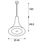 1000435 SLV BATO 45 PD LED Indoor pendant light подвесной светильник — фото 2