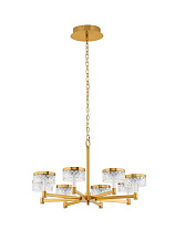Brass Gold Metal & Clear Acrylic LED 48Watt 220-240 Volt 3094Lm 3000K IP20 D:80 H:150cm