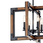 Marimount 14" 4 Light Convertible Chandelier/Semi Flush with Clear Glass Auburn Stained люстра 44046AUB Kichler — фото 5