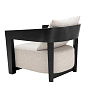 109584 Chair Rubautelli black finish loki natural кресло Eichholtz