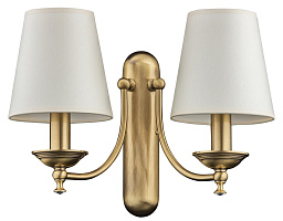 SAN-K-2(P/A) Kutek San Marino Lampshade двухрожковое настенное бра с текстильными абажурами