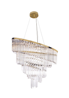 подвесной светильник с каскадными элементами из стекла