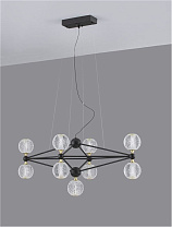 Triac Dimmable Black Aluminium & Acrylic LED 42 Watt 220-240 Volt 2238Lm 3000K IP20 D: 83 W: 46 H: 120 cm