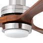 33518DC Faro LANTAU LED Matt nickel ceiling fan with DC motor люстра-вентилятор атласный никель
