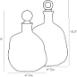 4789 Frances Decanters, Set of 2 Arteriors